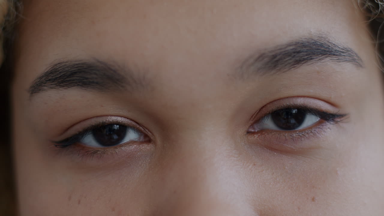 사람의 얼굴의 클로즈업