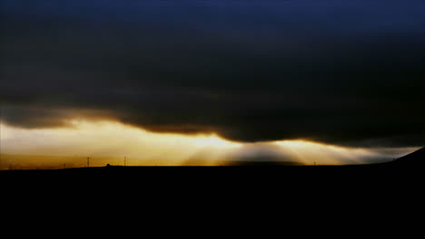 time lapse of cloudy sunset over a vineyard 1