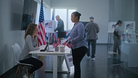 voting assistance at a polling place