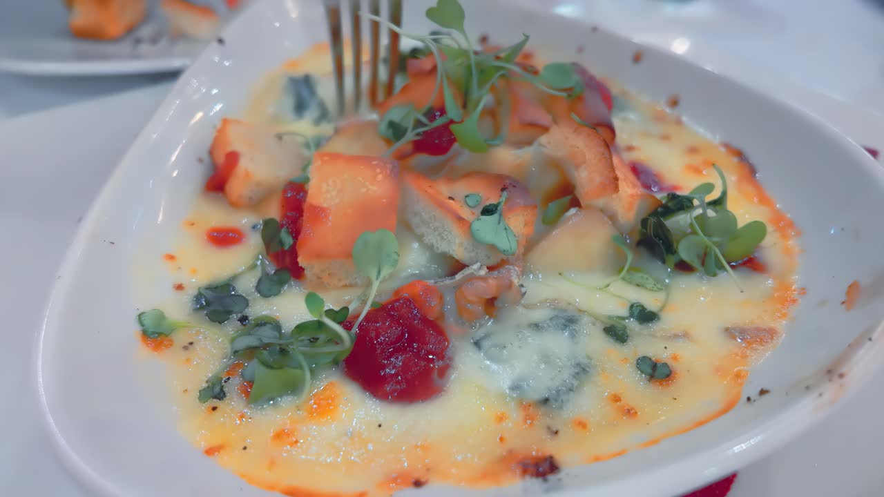 Fondente Lombardia dish at a restaurant