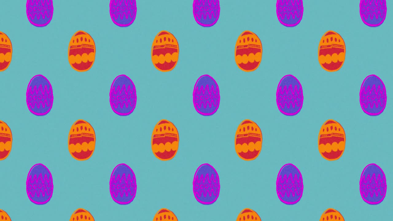 Cute Easter Egg Pattern animation 4k