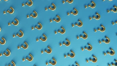 gold-question-mark-in-3d-rendering-loop-animation-moving-slowly-on-blue-background