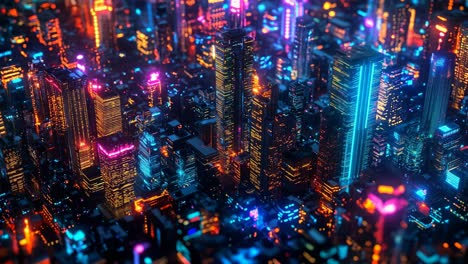 futuristic cyberpunk cityscape