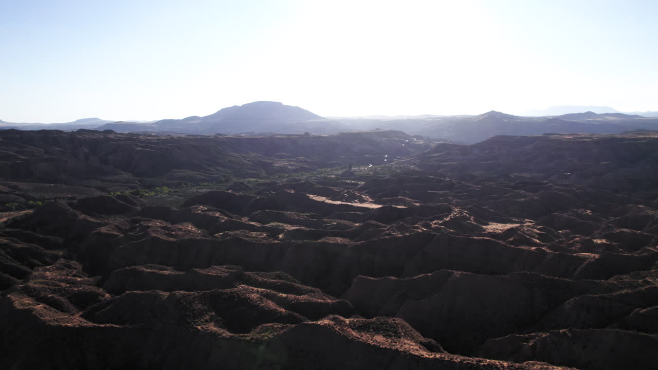 Hills of Gorafe desert at sunset, Granada, Spain