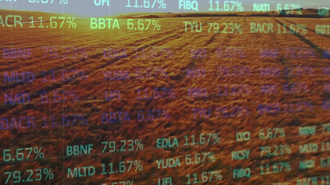 농업 분야에 대한 금융 데이터 처리 활성화