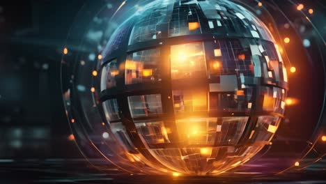 futuristic abstract sphere