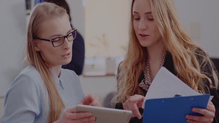 Businesswomen Collaborating in the Office