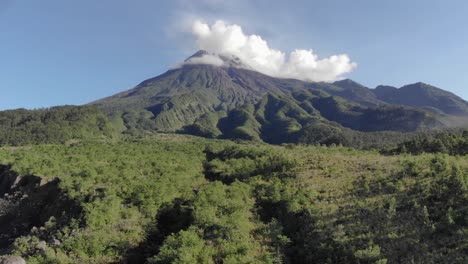 Merapi Mountain Volcano Drone Indonesia