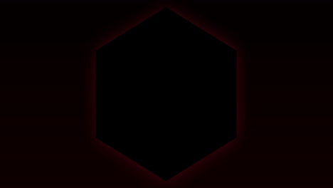 animación de la formación brillante de hexágonos rojos que parpadean en un bucle sin costura