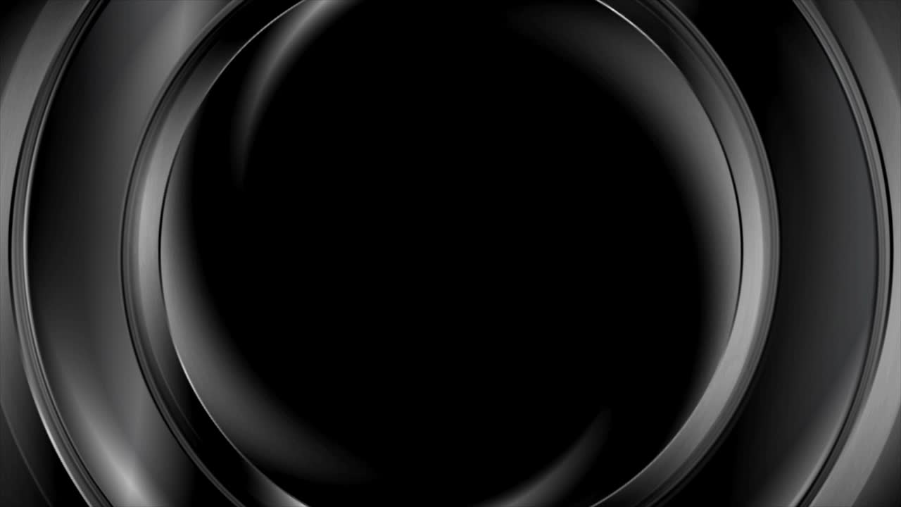 어두운 추상적인 흐르는 링 서클 비디오 애니메이션