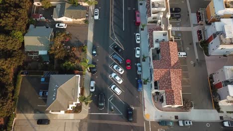 aerial tilt-up reveal of pismo city in california