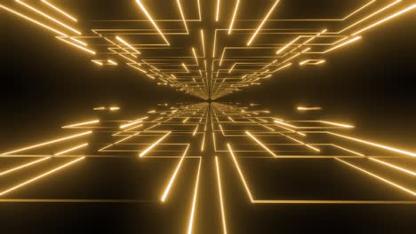 golden neon tunnel