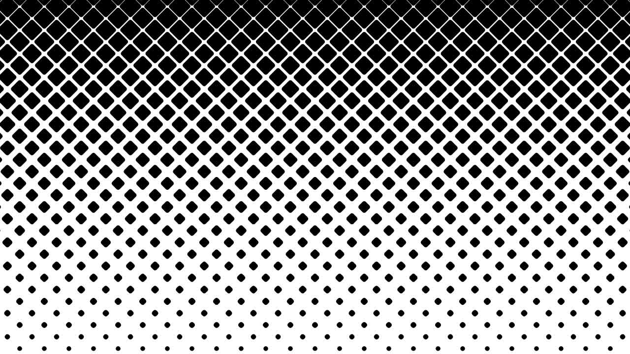 patrón de cuadrados negros sobre fondo blanco.