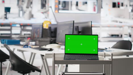 vertical video isolated screen monitor in photovoltaics factory used to oversee performance