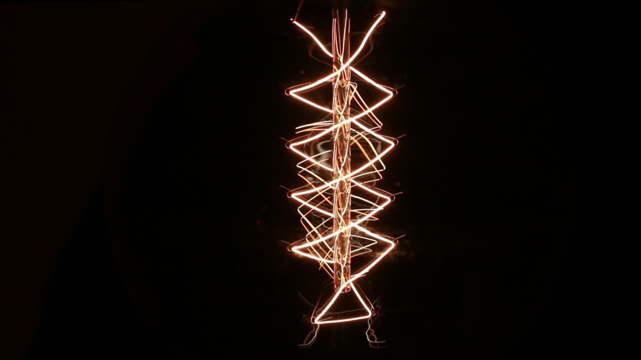 lámpara de luz incandescente edison vintage filamento de tungsteno