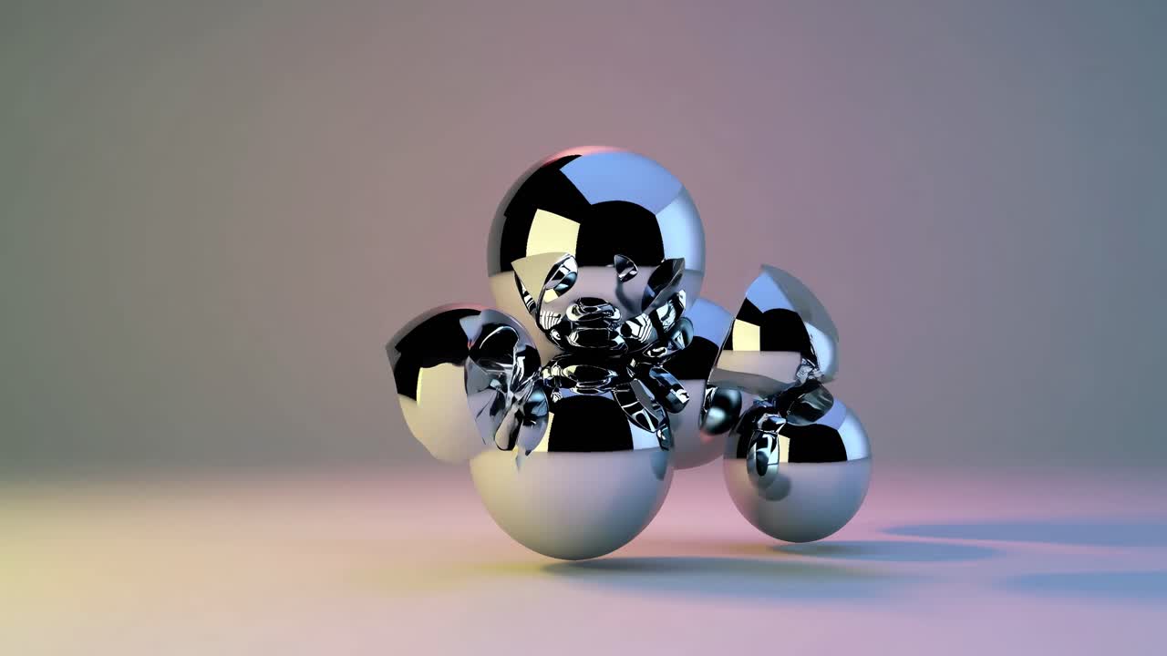 Abstract Metallic Spheres
