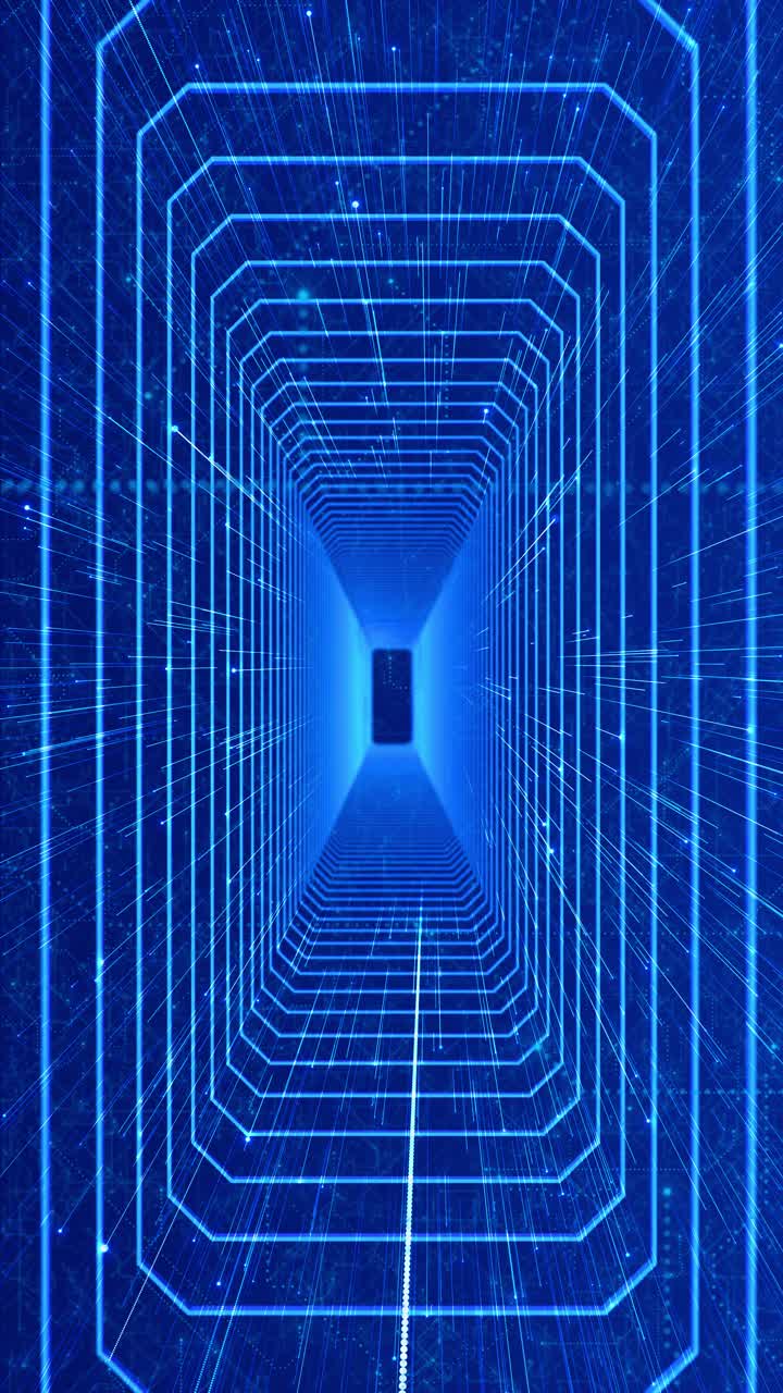 fondo de entorno de espacio cibernético abstracto de realidad virtual de cuadrícula de partículas de matriz digital futurista