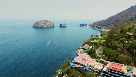 Drone reveals coastal city of puerto vallarta in mexico, natural scenery and exotic beaches
