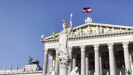 Österreichisches-Parlamentsgebäude-In-Wien,-Österreich