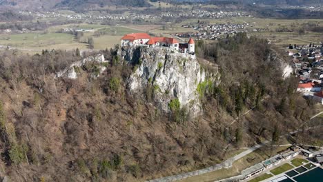 bled castle, blejski grad, overlooking the bled lake, alps, slovenia