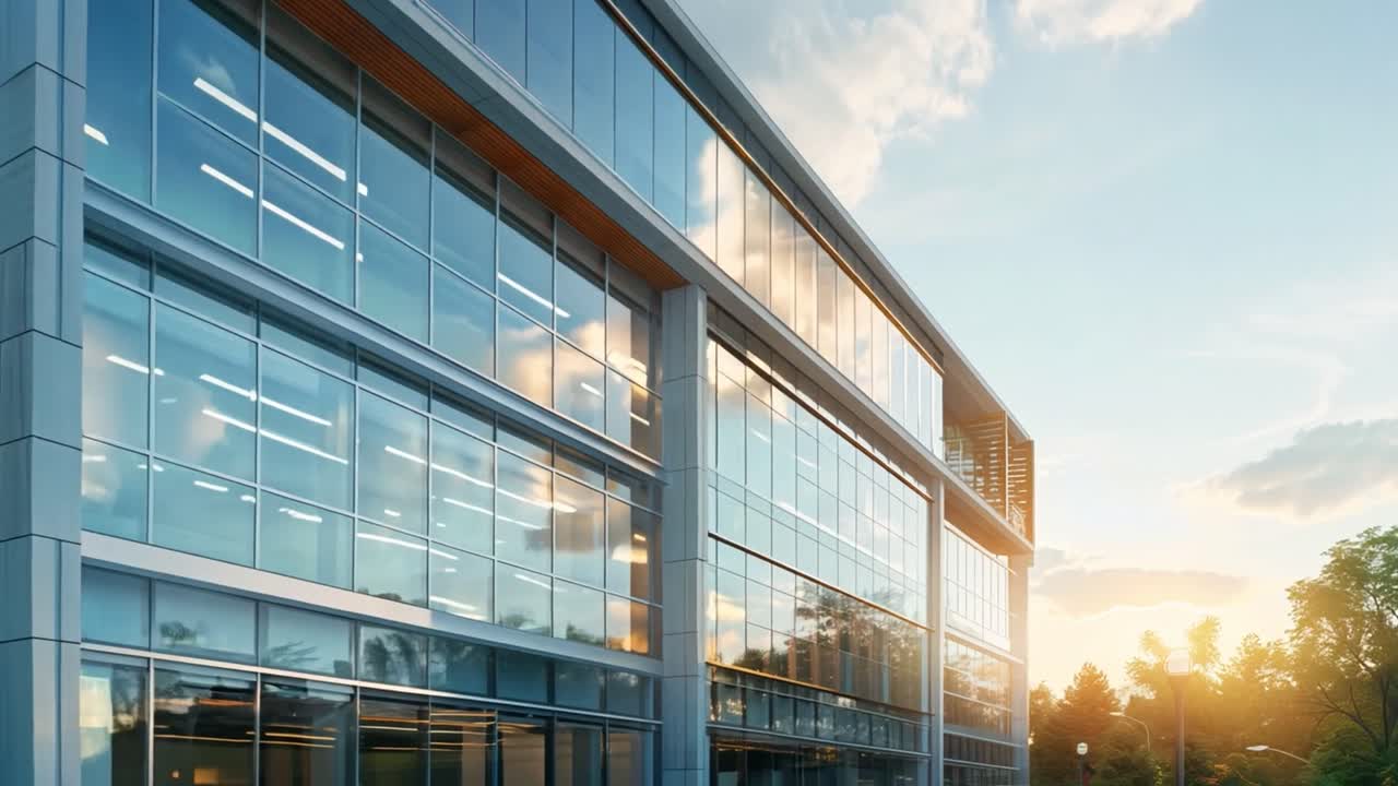 Exterior de un edificio de oficinas moderno