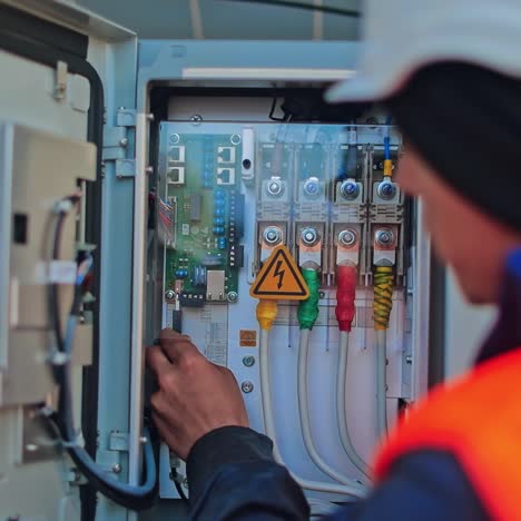 control box of solar panels