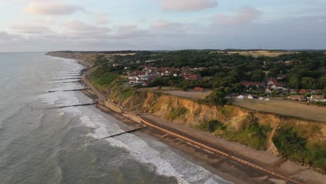 Aerial-view-of-Overstrained-on-the-north-Norfolk-coast-in-UK