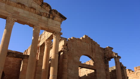 temples of the gods ruins in archaeological site of sbeitla in tunisia