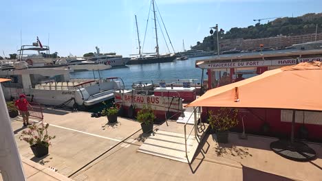 boats docked under sunny skies in monaco