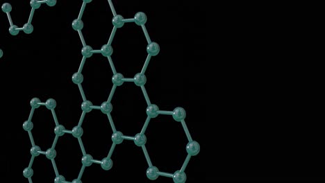 Animation-of-3d-micro-of-network-of-molecules-on-black-background