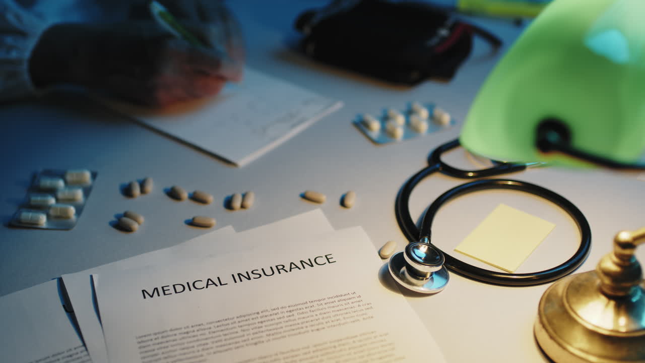 医師が医療保険に署名する