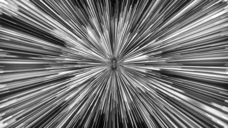 4k abstract of warp or hyperspace motion in white star trail. exploding and expanding movement. motion graphic and animation background.