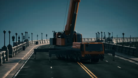 puente de carretera en construcción