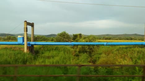 Driving-through-the-beautiful-countryside-of-Galați-county-in-Romania--Wide