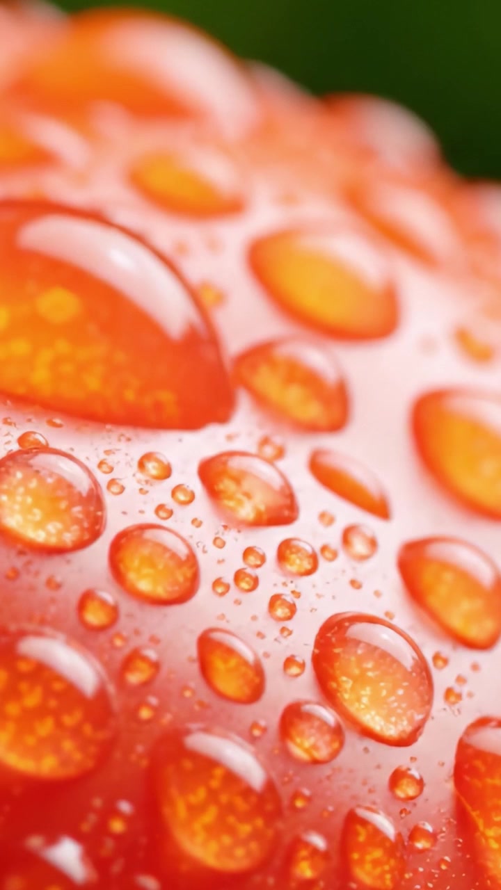 Primo piano di arancia succosa con goccioline d'acqua: una vivida rappresentazione della freschezza catturata con dettagli macro mozzafiato.
