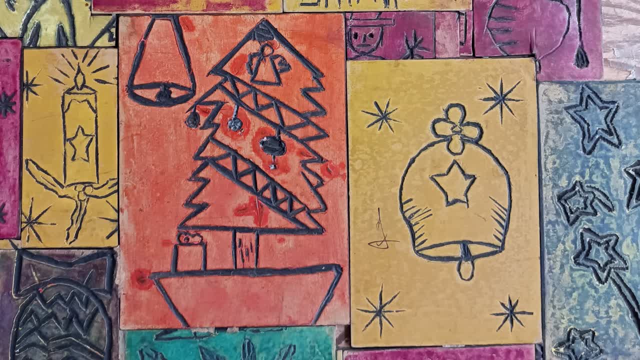 concepto de fondo creativo: navidad festiva y temporada navideña