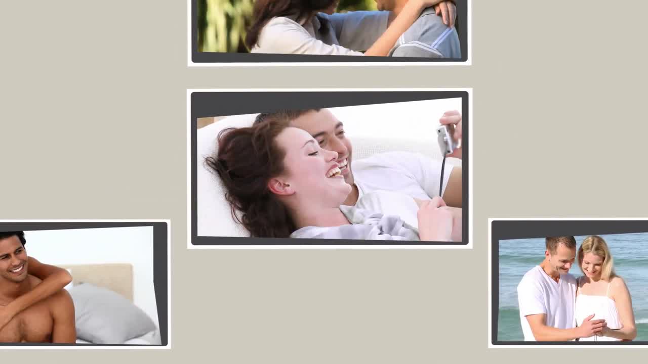 함께 시간을 보내는 연인들의 몽타지