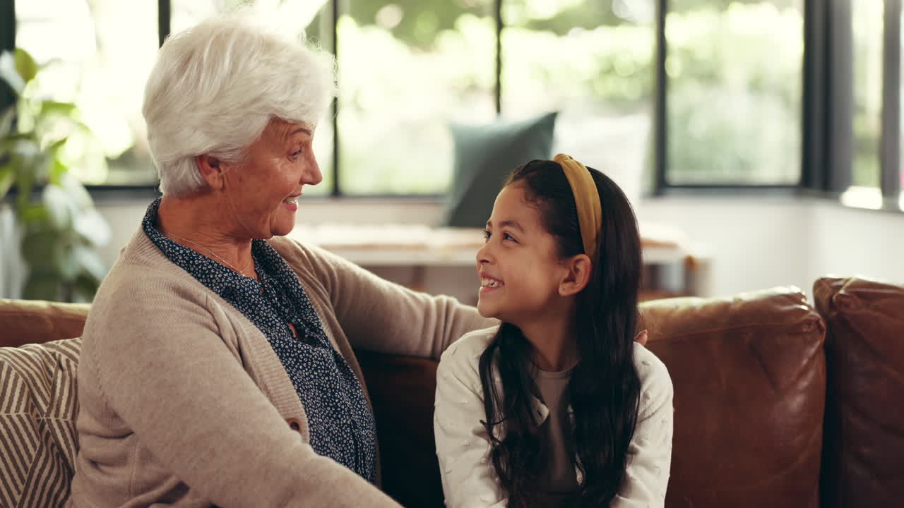 Grandmother and Granddaughter Sharing a Loving Moment