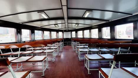 Empty-Star-Ferry-Sailing-Victoria-Harbour-in-Hong-Kong-During-Pandemic-Lockdown