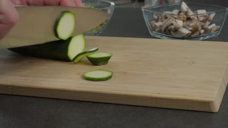 cooking vegetables in home kitchen