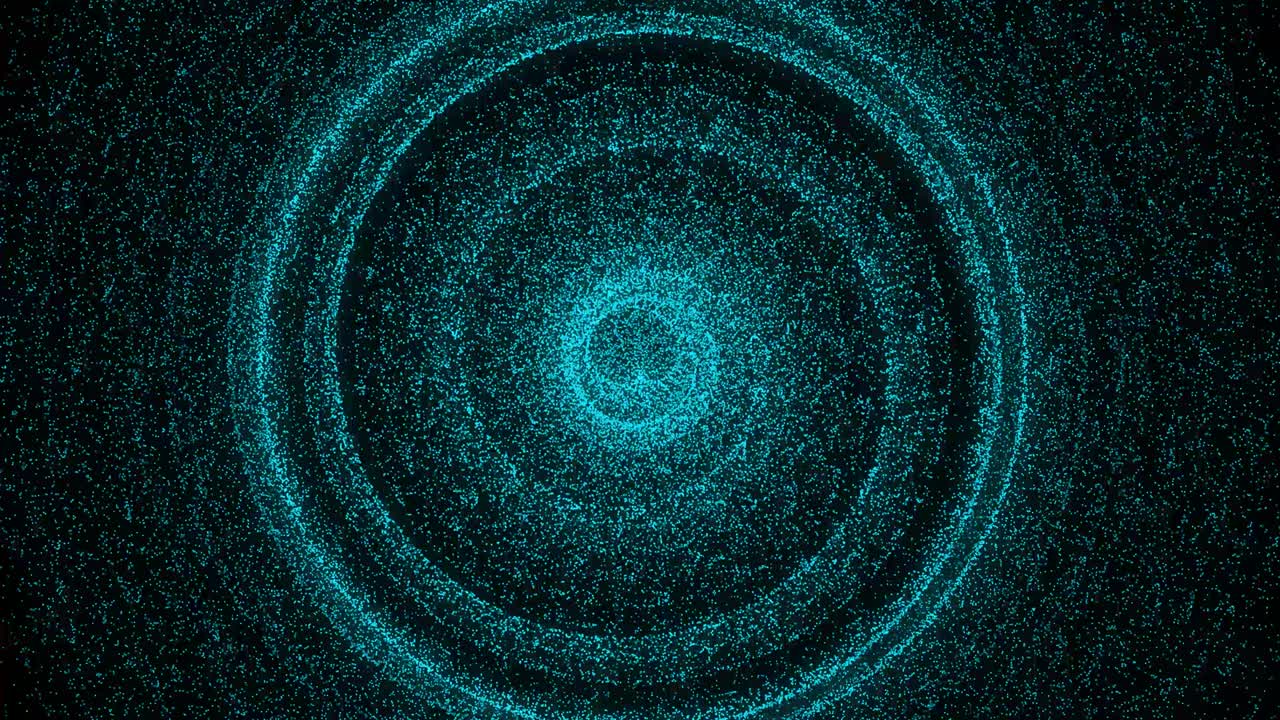 patrón de forma de punto de color azul claro animación gráficos de movimiento