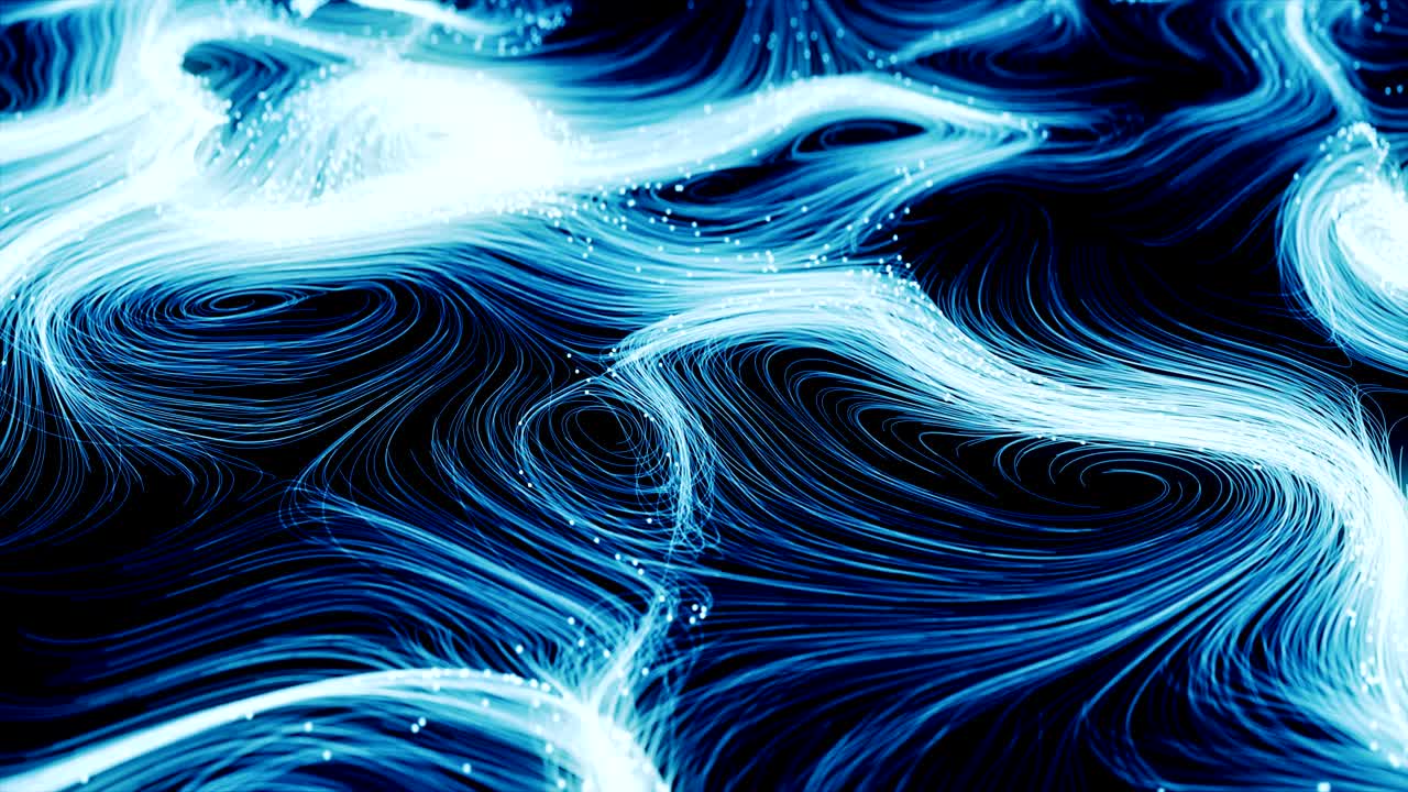 Abstract swirly trails.