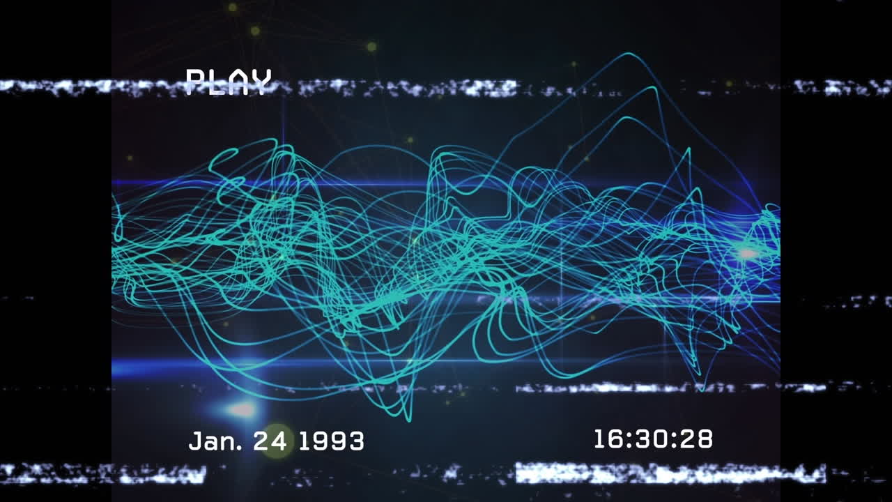 Animation of interference over light spots and light trails