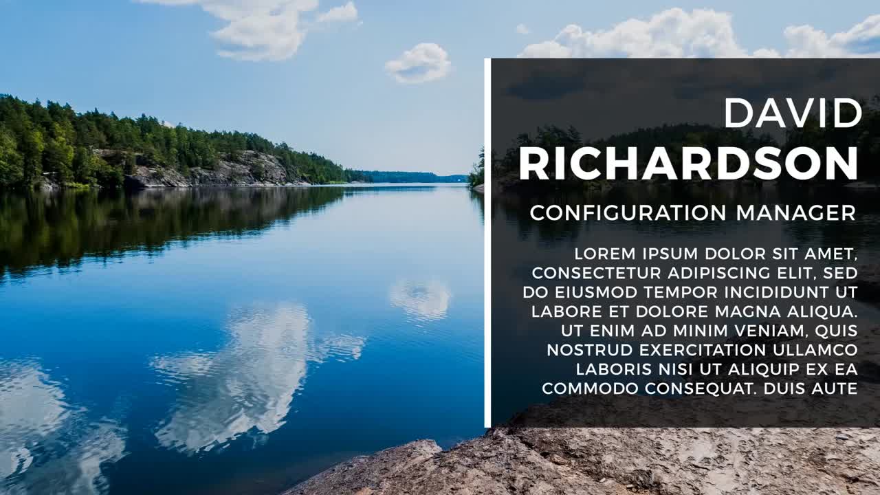 평온한 호수변 풍경