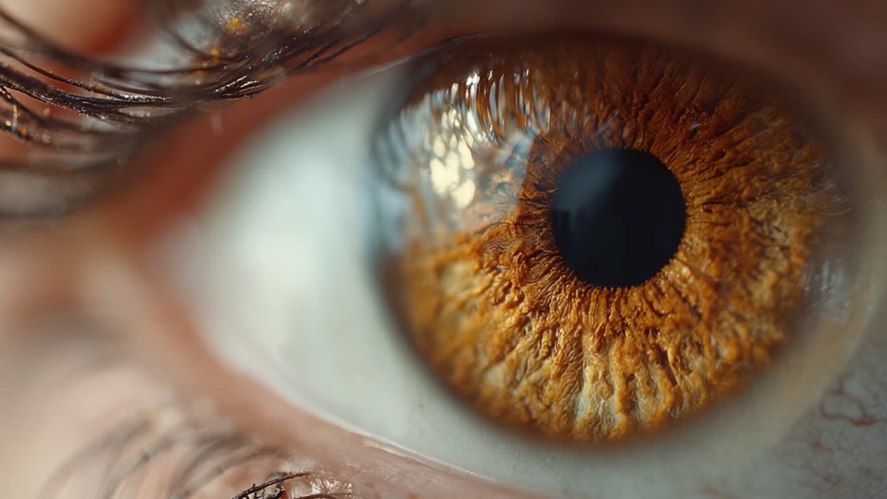 A Close-Up Exploration of an Intricate Eye Revealing Complex Patterns, Textures, and Vibrant Colors, Capturing the Beauty of Human Anatomy in Stunning Detail