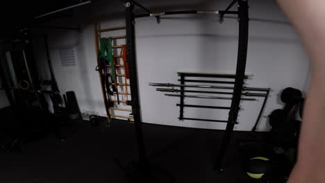 home gym equipment and exercise area