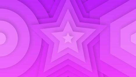 cut out animation purple star background