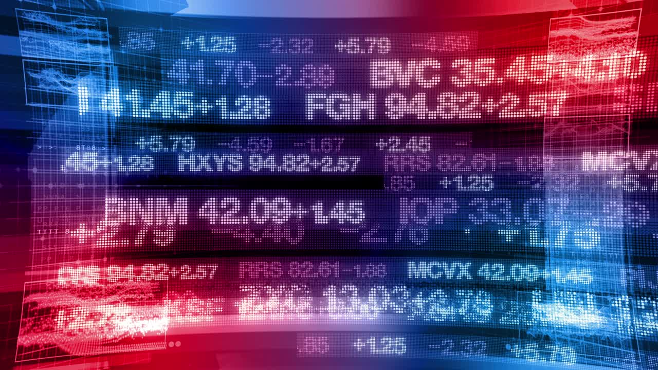 indicadores bursátiles - fondo de visualización de datos digitales