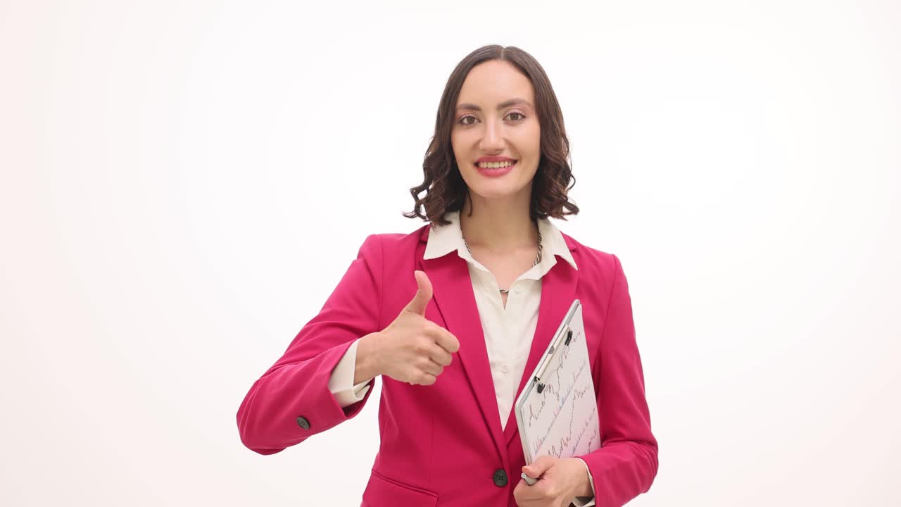 Businesswoman with Clipboard
