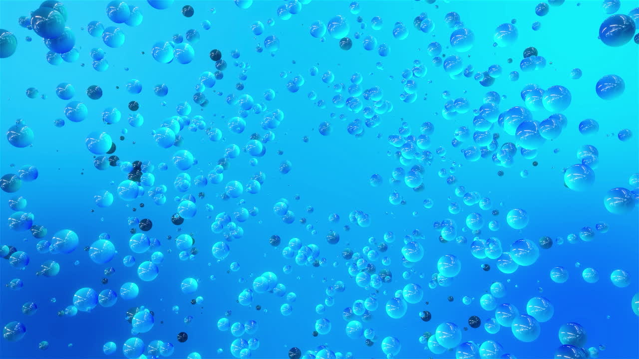 추상적인 파란 구